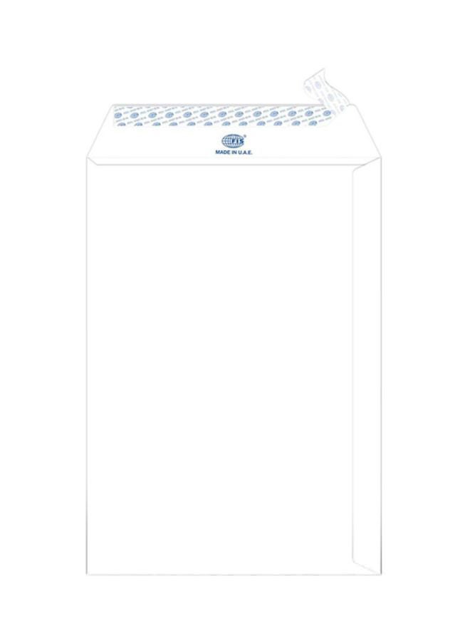 FIS 50-Piece Peel And Seal Envelope Set White - Image 1