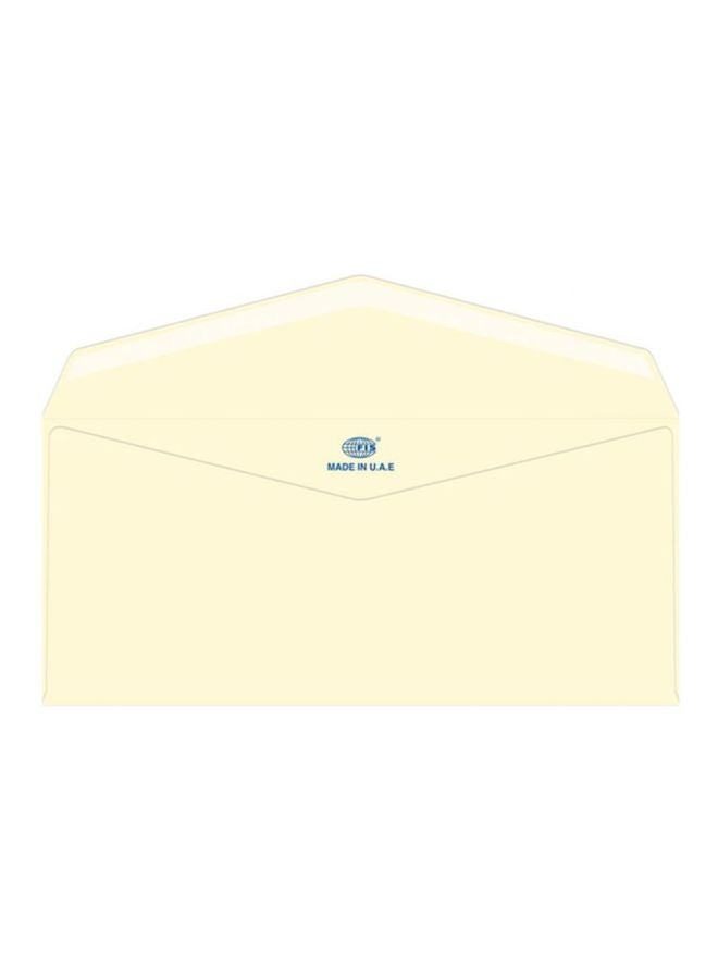 FIS Pack Of 25 Laid Paper Glued Envelope Off-White - Image 1
