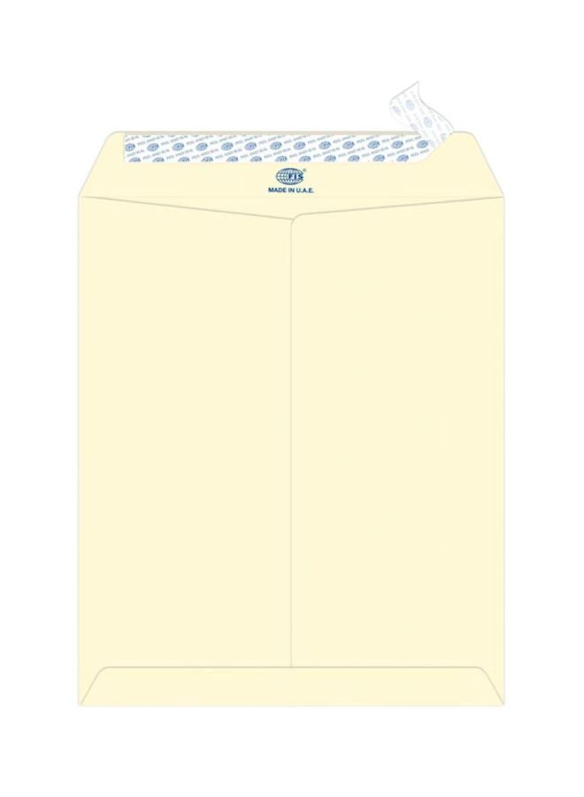 FIS Pack Of 50 Laid Paper Peel And Seal Envelope Off-White - Image 1