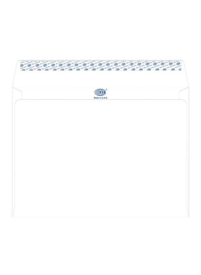 إف اي أس  مجموعة أظرف ذاتية اللصق من 50 قطعة أبيض - Image 1