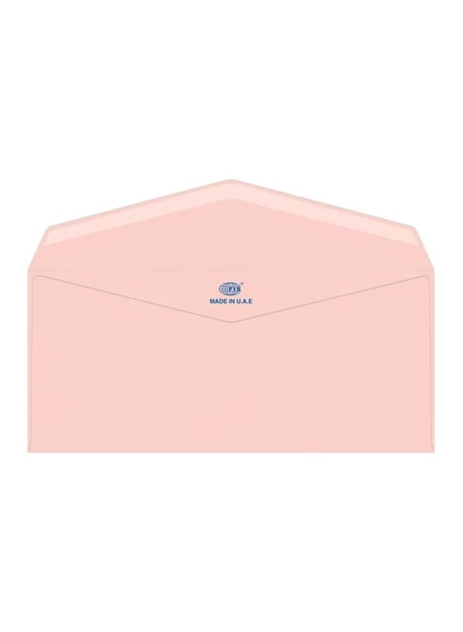 FIS 25-Piece Laid Paper Glued Envelope Set Pink - Image 1