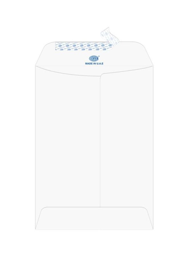 إف اي أس  مجموعة أظرف لاصقة مصنوعة من الورق المدموغ مكونة من 25 قطعة أبيض - Image 1