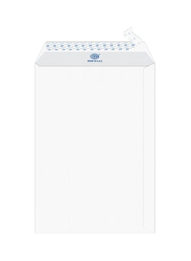 FIS 50-Piece Peel And Seal Envelope Set White - Image 1
