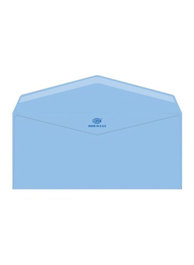 إف اي أس  مجموعة أظرف ملصقة مصنوعة من الورق المدموغ مكونة من 25 قطعة أزرق - Image 1