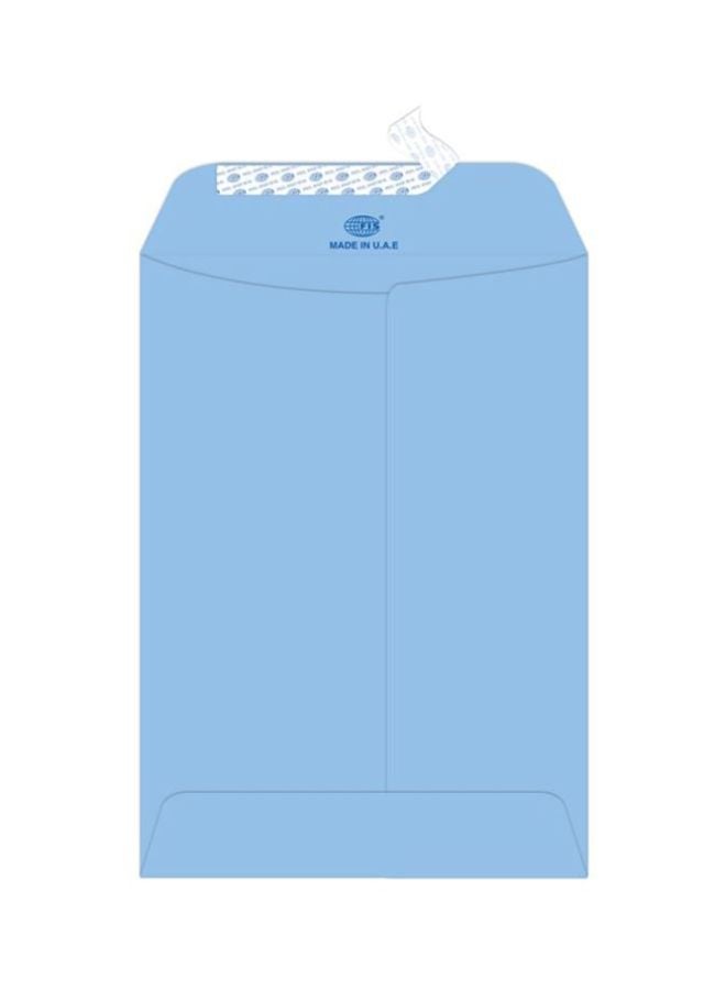 إف اي أس  مجموعة أظرف لاصقة مصنوعة من الورق المدموغ مكونة من 25 قطعة أزرق - Image 1