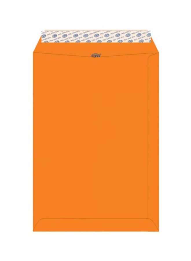 FIS 50-Piece Peel And Seal Envelope Set Orange - Image 1