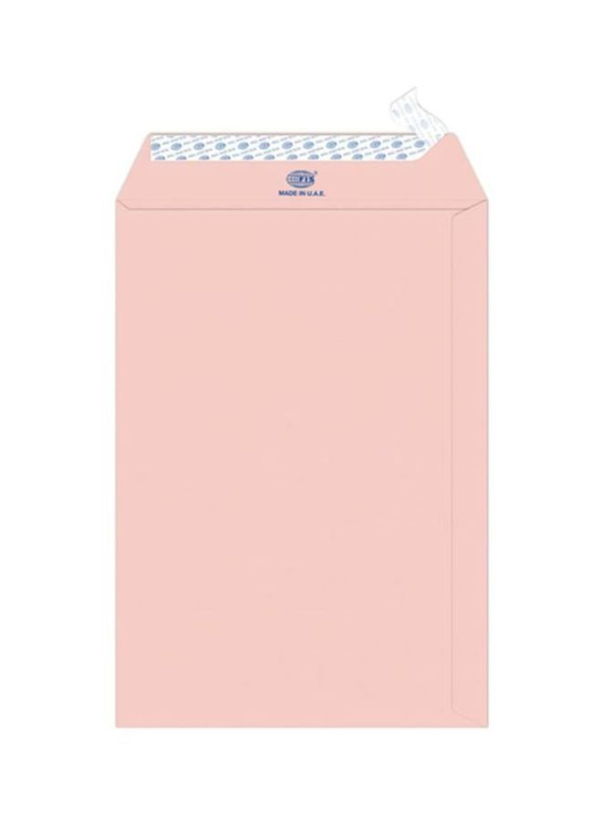 FIS 25-Piece Executive Laid Paper Peel And Seal Envelope Set Pink - Image 1