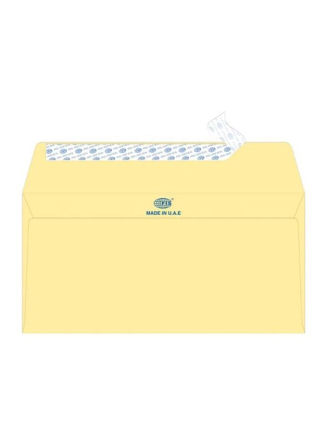 FIS 25-Piece Executive Laid Paper Peel And Seal Envelope Set Cream - Image 1