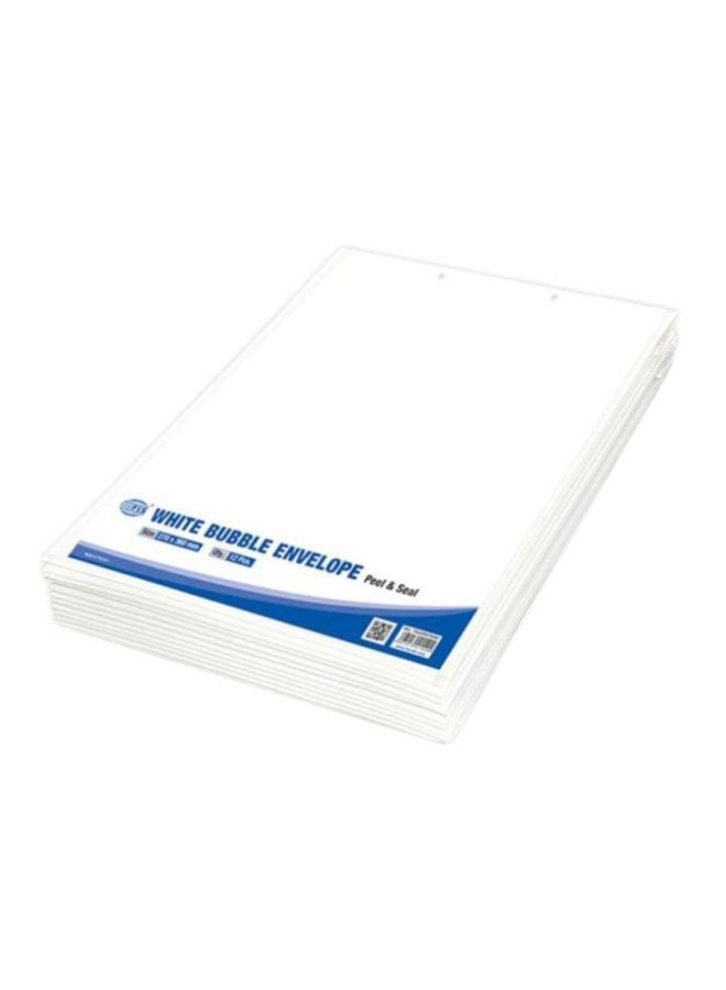 FIS 12-Piece Peel And Seal Bubble Envelope Set White - Image 1