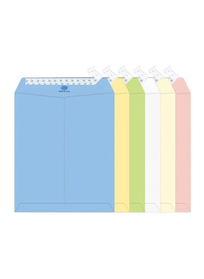 FIS 60-Piece Laid Paper Envelopes Multicolour - Image 1