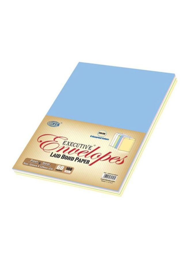 FIS 60-Piece Laid Paper Envelopes Multicolour - Image 2