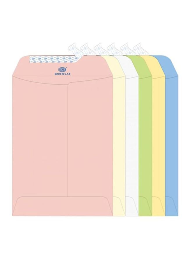FIS 25-Piece Laid Paper Envelopes Multicolour - Image 1
