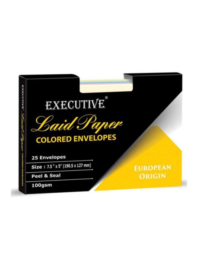 FIS 25-Piece Laid Paper Envelopes Multicolour - Image 2