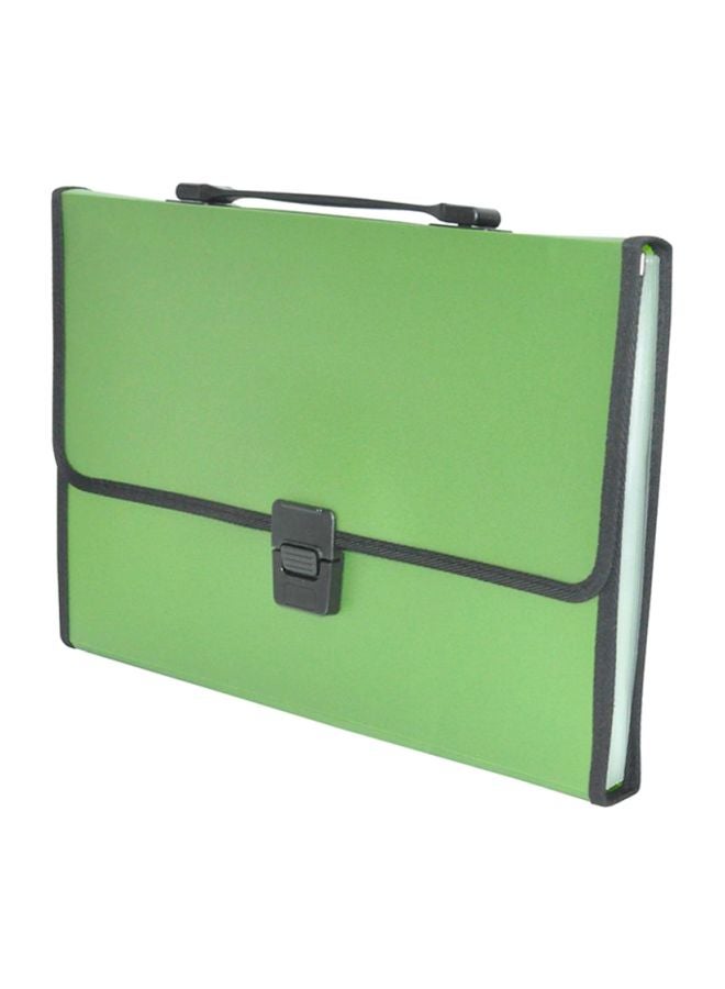 FIS 13-Pocket Expanding File Green/Black - Image 1