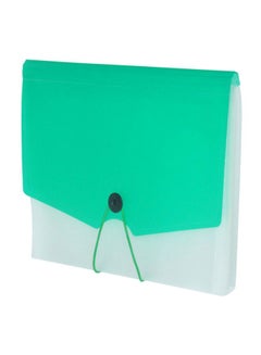 FIS 13-Pocket Expanding Files Green/Clear  - Image 1