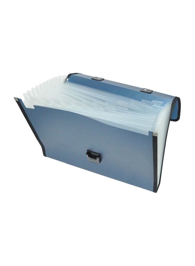 FIS 13-Pocket Expanding File Blue/Black - Image 2
