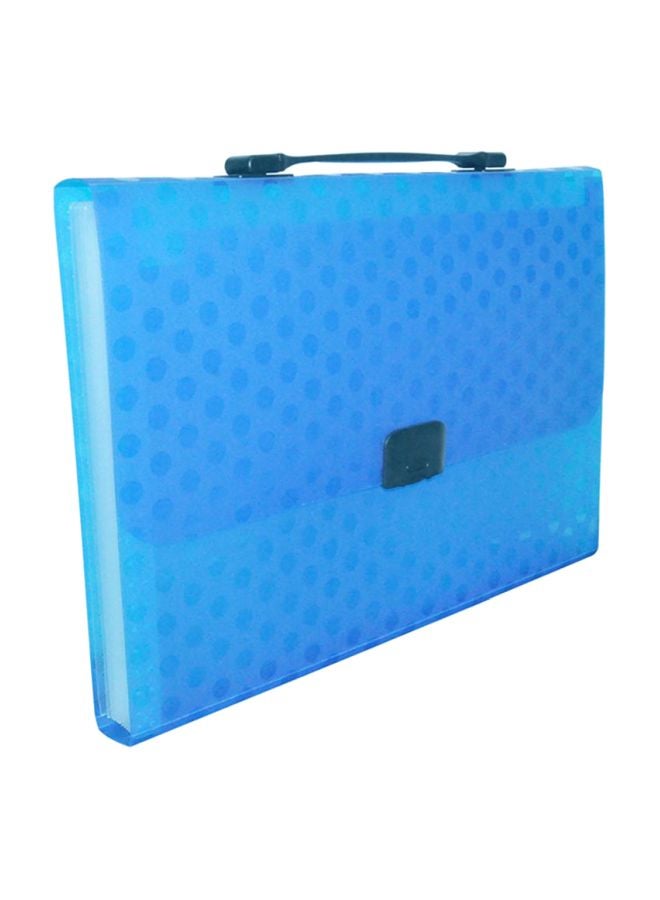 إف اي أس  حافظة ملفات بلاستيكية قابلة للتوسيع مكوّنة من 13 جيباً أسود/أزرق - Image 1