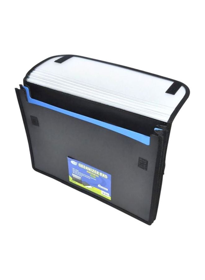 FIS Horizontal Organizer Bag Black/Clear/Blue  - Image 2