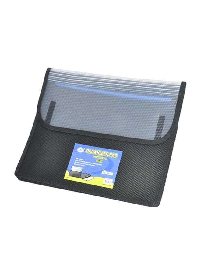 FIS Horizontal Organizer Bag Black/Clear/Blue  - Image 1