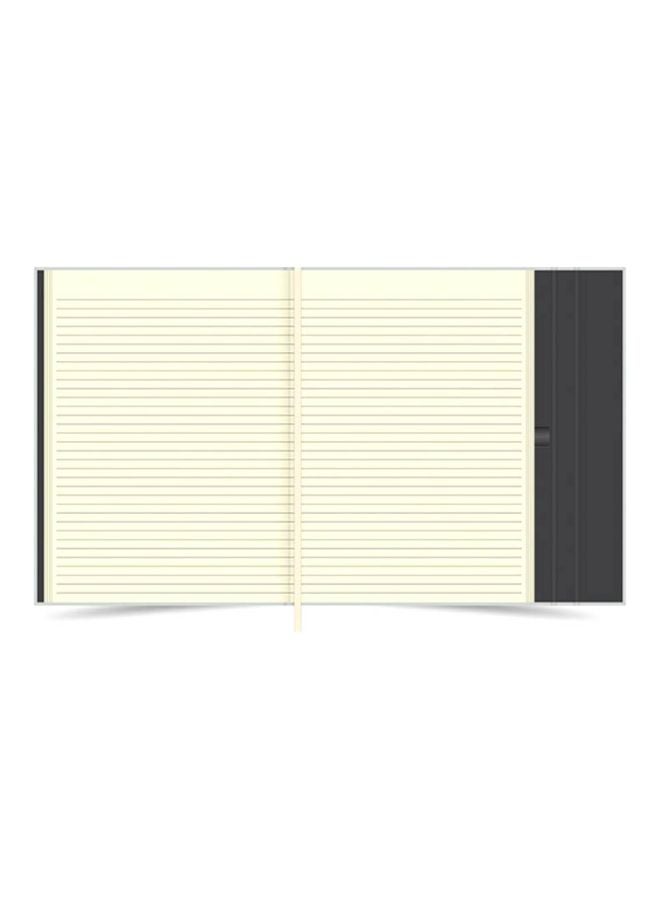 FIS A4 Italian Magnetic Folder With Writing Pad Light Grey - Image 2