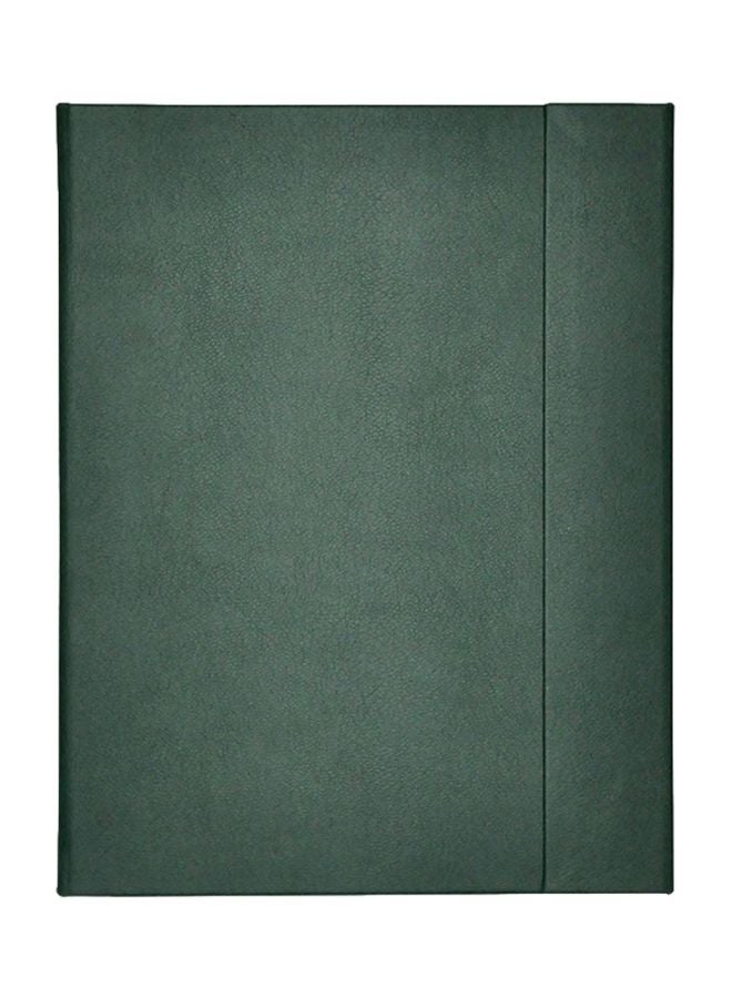 FIS A4 Italian Magnetic Folder With Writing Pad Green/Beige - Image 1