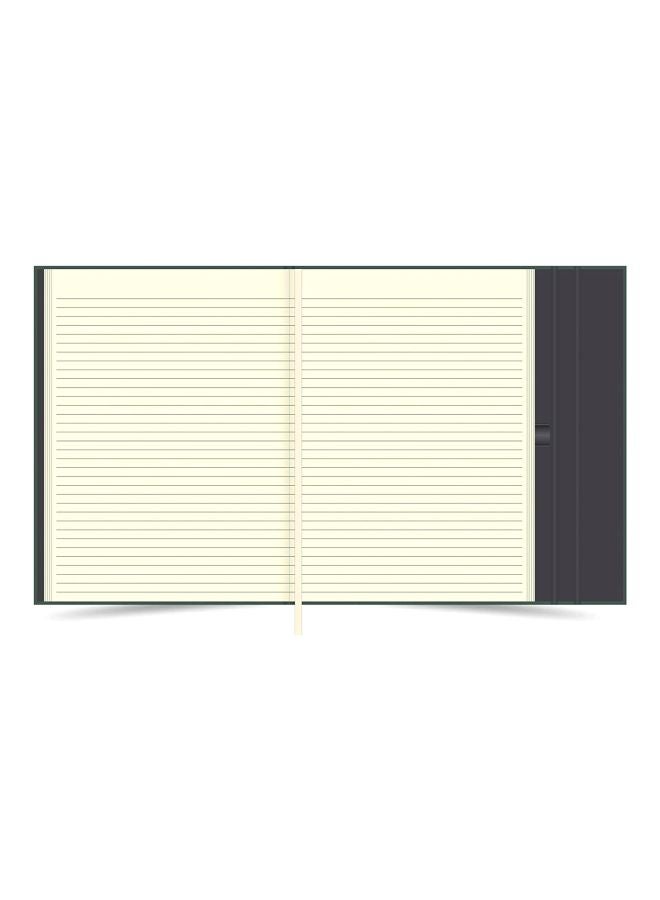 FIS A4 Italian Magnetic Folder With Writing Pad Green/Beige - Image 2