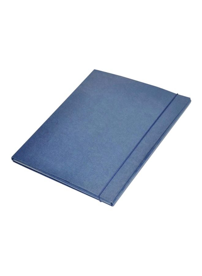 FIS Document Holder With Elastic Band And Pen Holder Navy Blue - Image 1