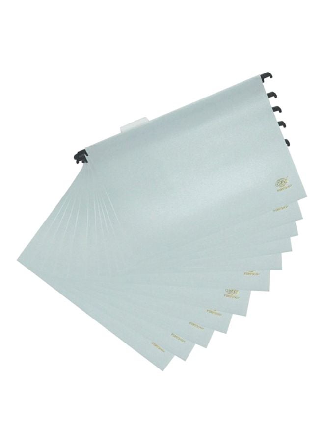 FIS 12-Piece Propylene Files With Indicator Grey - Image 1