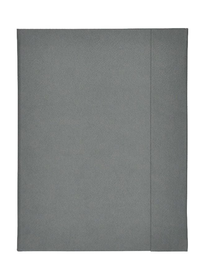 FIS A4 Italian Magnetic Folder With Writing Pad Grey - Image 1