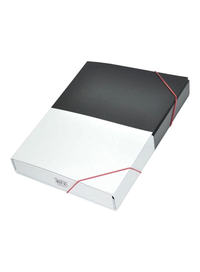 FIS Propylene Document Holder With Elastic Band Black/Grey - Image 1