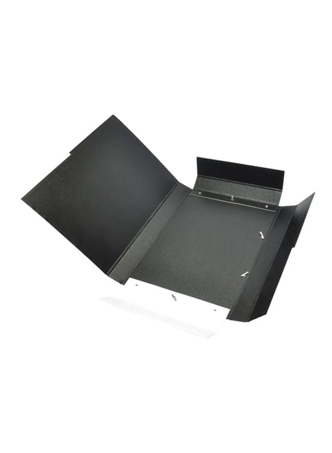 FIS Propylene Document Holder With Elastic Band Black/Grey - Image 2