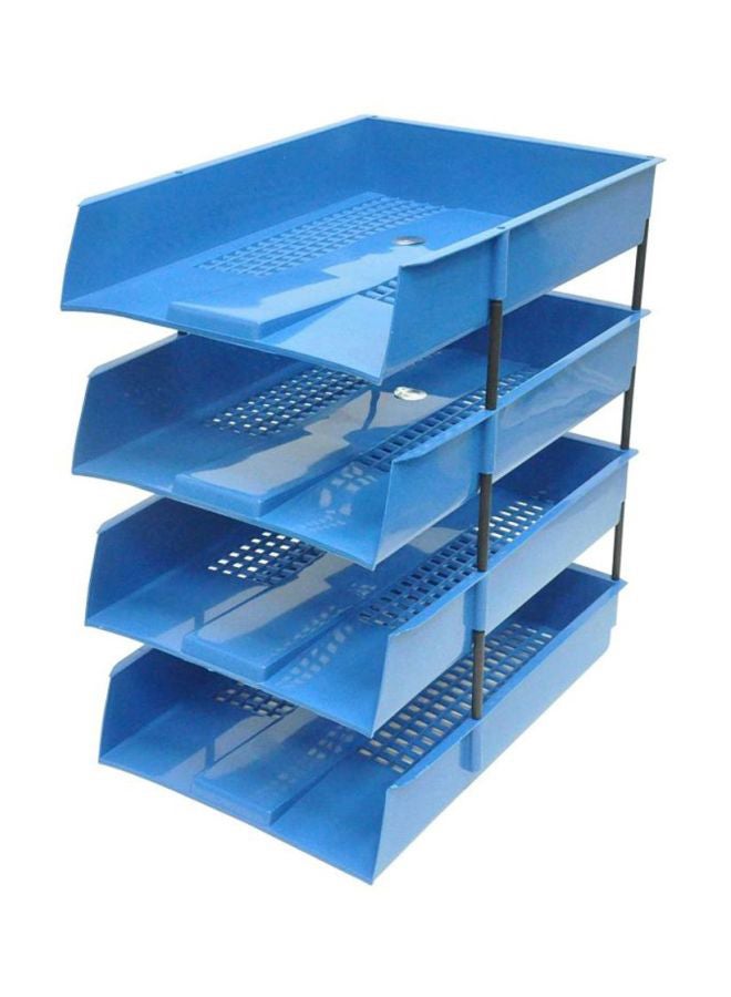 FIS A4 Sheets Office Tray Blue/Black