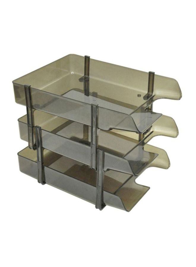 FIS Folding File Tray Smoky - Image 1