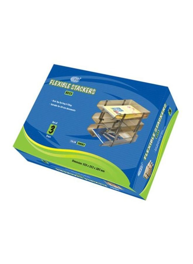 FIS Folding File Tray Smoky - Image 2