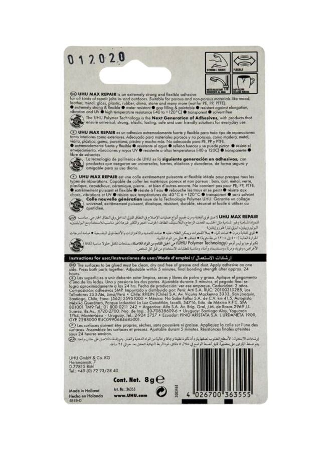 UHU Max Repair Extreme Adhesive Clear 7.93grams  - Image 4