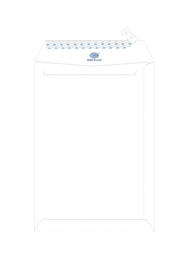 FIS 50-Piece Peel And Seal Envelope Set White/Blue - Image 1