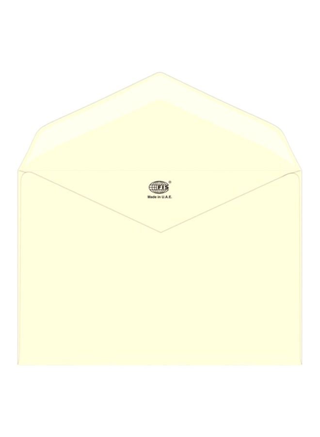 FIS 25-Piece Executive Laid Paper Glued Envelope Set Yellow/Black - Image 1