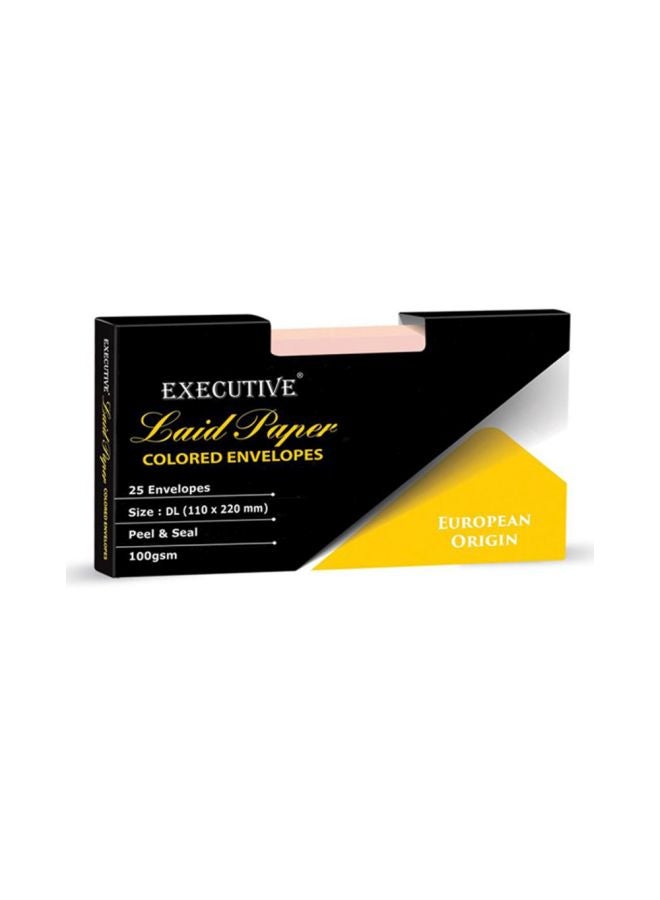 FIS 25-Piece Laid Paper Peel And Seal Envelope Set Pink/Blue - Image 2