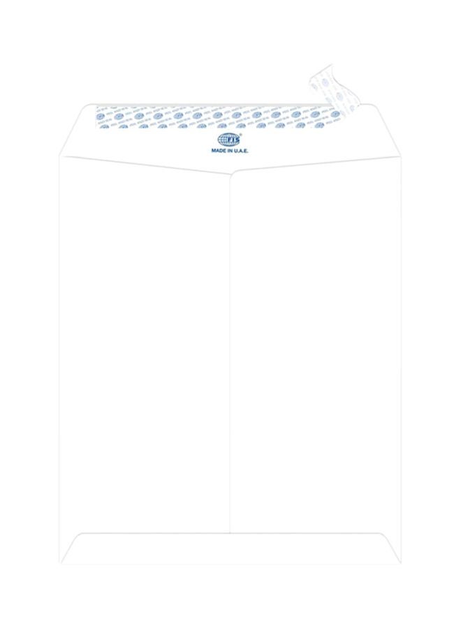 إف اي أس  مجموعة أظرف ذاتية اللصق من 50 قطعة أبيض/أزرق - Image 1