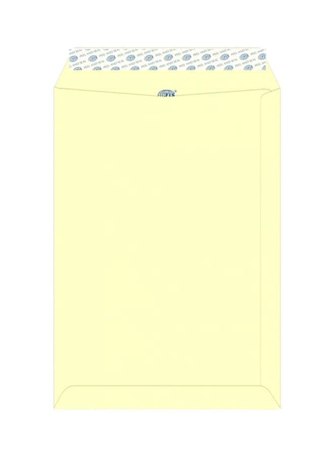 إف اي أس  عبوة من 50 ظرفاً ذاتي اللصق أصفر/أزرق - Image 1