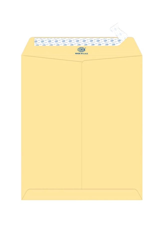 FIS 50-Piece Peel And Seal Manila Envelope Set Beige - Image 1