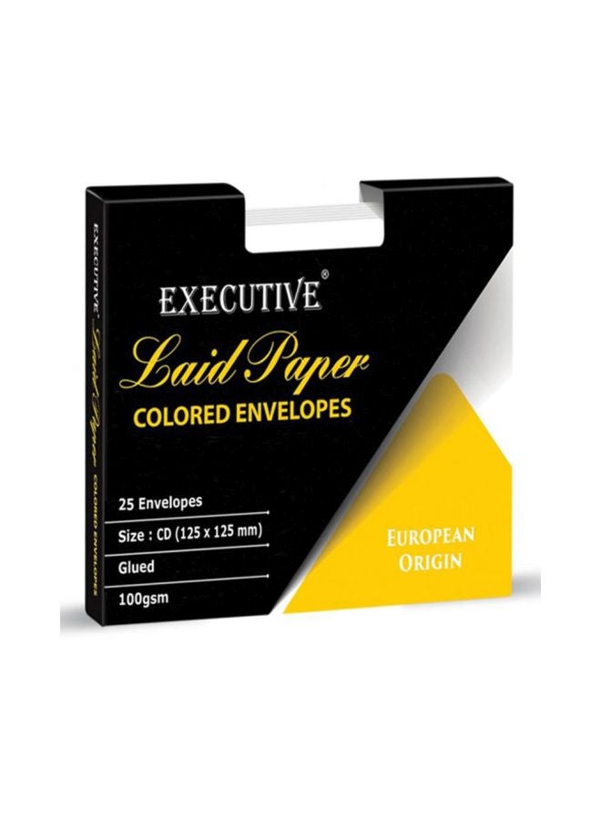 إف اي أس  طقم مظاريف إجزيجيوتيف للأقراص المدمجة/ أقراص DVD، مزودة بنافذة رؤية، من 25 قطعة مصنوعة من الورق المضلع بحواف لاصقة أبيض  - Image 2