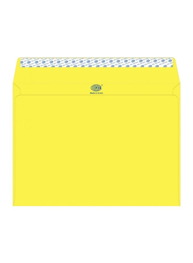 FIS - Pack Of 50 Peel And Seal Envelope Yellow/Blue - Image 1