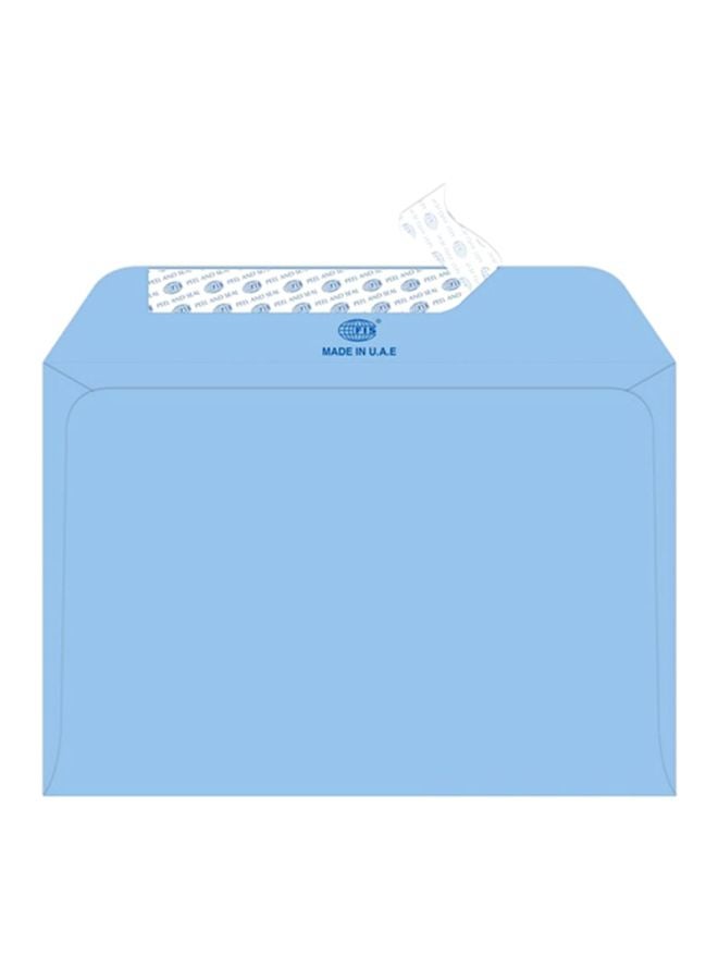 25-Piece Executive Laid Paper Peel And Seal Envelope Set Blue