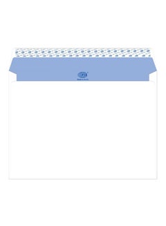 FIS 50-Piece Peel And Seal Inner Print Glued Envelope Set White  - Image 1