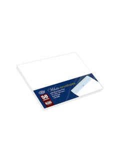 FIS 50-Piece Peel And Seal Inner Print Glued Envelope Set White  - Image 2