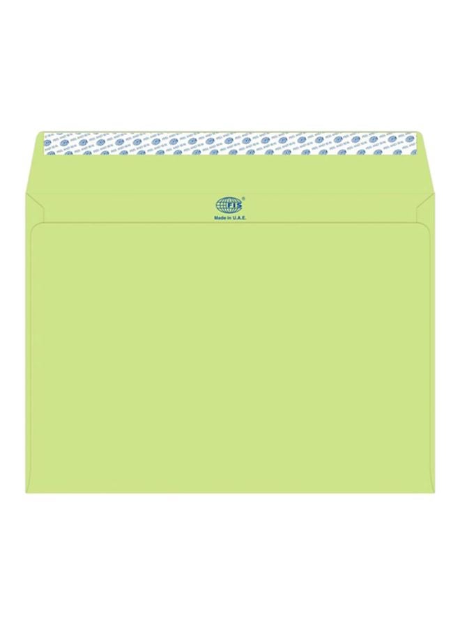 إف اي أس  حزمة من 50 ظرفاً من الورق المخطط بتقنية الفتح واللصق أخضر - Image 1