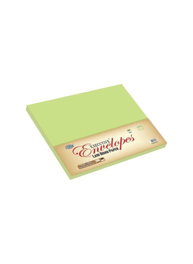 إف اي أس  حزمة من 50 ظرفاً من الورق المخطط بتقنية الفتح واللصق أخضر - Image 2