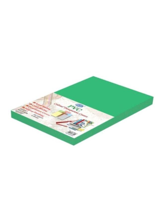 FIS 100-Piece A4 Binding Sheet Set Green 