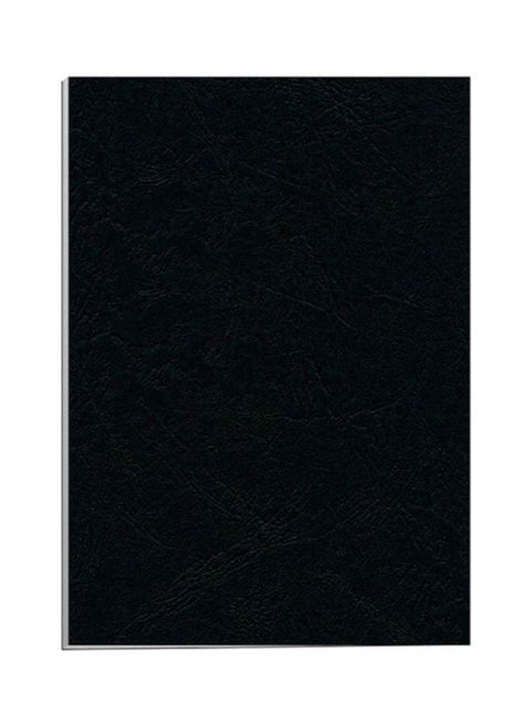 A4 Embossed Binding Sheet Set, Pack Of 100 Black